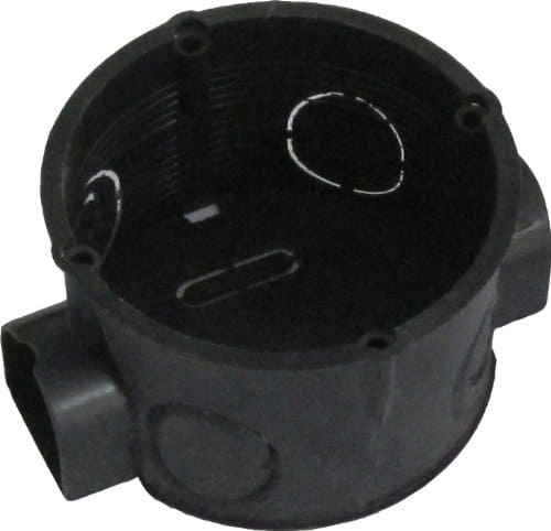 Schalterdose Rundstutzen mit 4 Schraubdomen 41 mm Tief