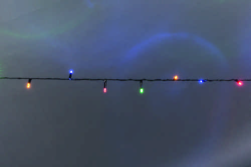 HEITRONIC -LED Lichterkette 5 Mtr rot grün blau gelb Outdoor 12 Volt AC mit Heiconnect Stecksystem