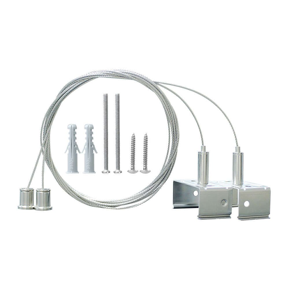 LED Feuchtraumleuchte SHARK-X Seilabhängung 2 Meter Höhenverstellbar