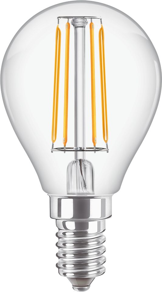 Philips Classic LEDluster Tropfenlampe 4,3 Watt E14 827 2700 Kelvin warmweiss extra P45 klar IP44