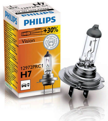 Philips H7 Vision 12972PRC1 12 Volt 55 Watt PX26d