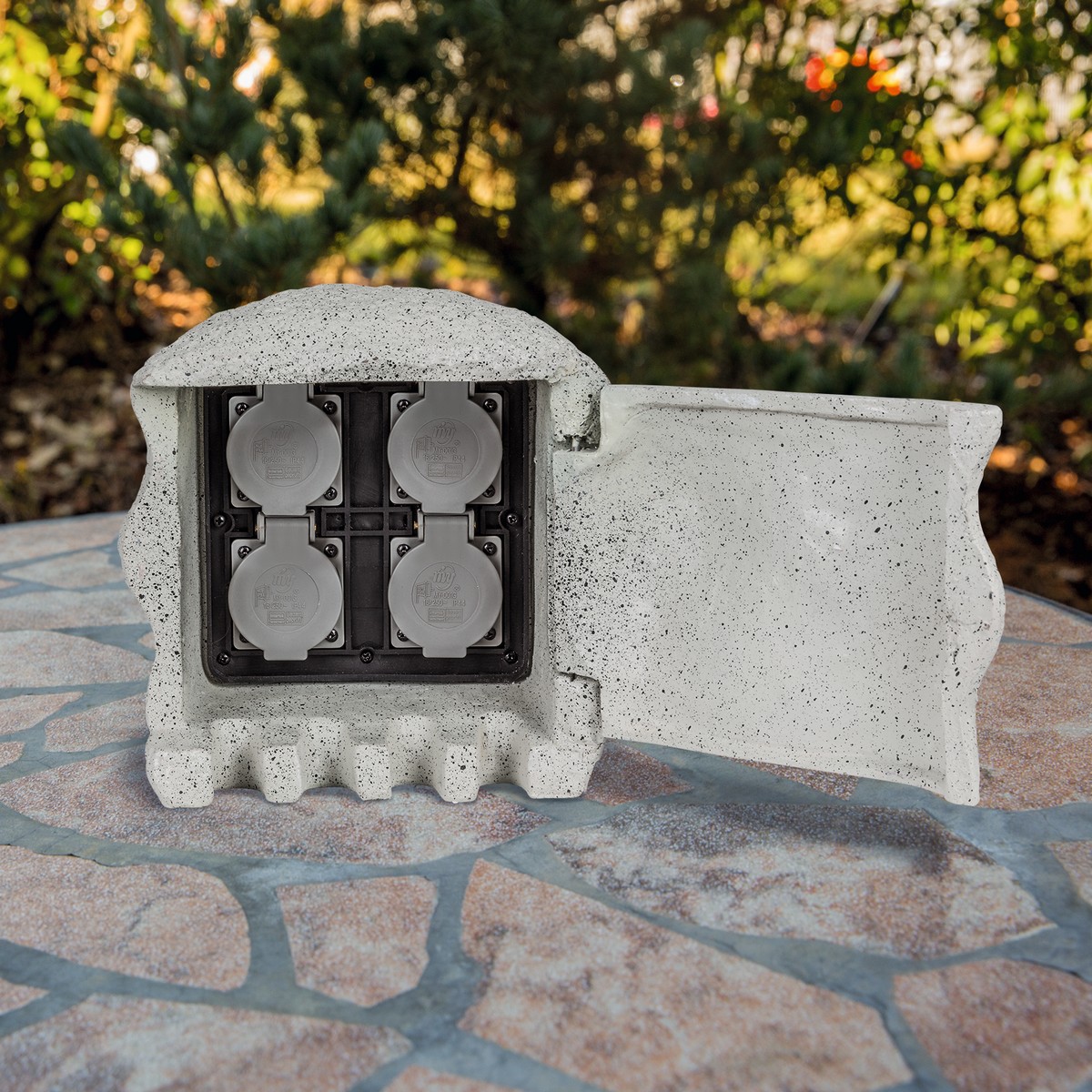 HEITRONIC - Energieverteiler 4-fach PIEDRA für Direktanschluß