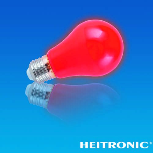 HEITRONIC - LED Leuchtmittel E27 A60 4 Watt rot